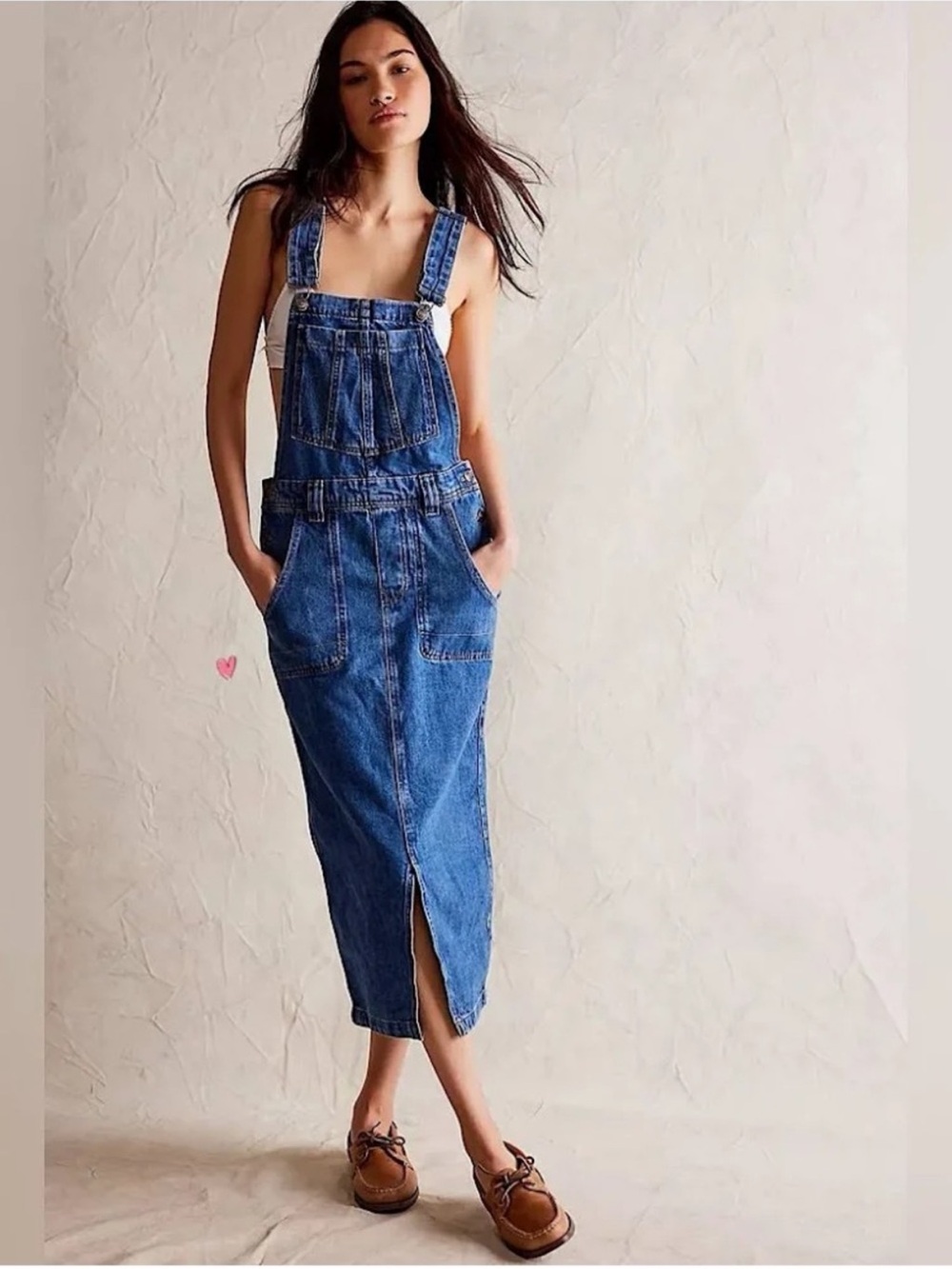 New Free People We The Free Bardot Denim Skirtall Size Large NWOT